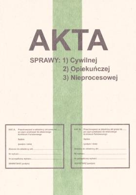 Opakowanie Zeszyt B5 Akta sprawy cywilnej