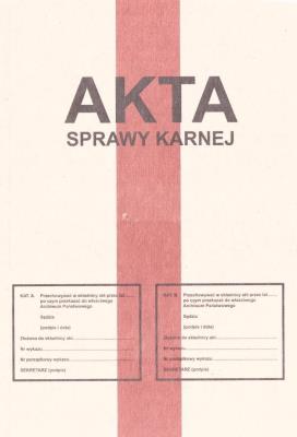 Opakowanie Zeszyt B5 Akta sprawy karnej