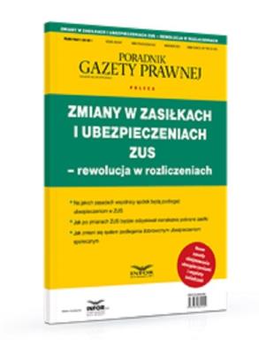 Okładka książki Zmiany w zasiłkach i ubezpieczeniach ZUS