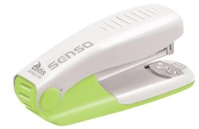 Opakowanie Zszywacz metalowy zielony 25 kartek SENSO-63