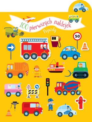 Okładka książki 100 pierwszych naklejek. Pojazdy
