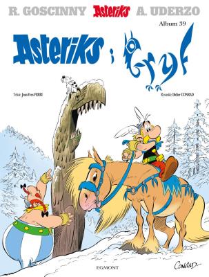 Asteriks i Gryf T.39. Autor: René Goscinny, A. Uderzo. SmakLiter.pl Okładka książki Asteriks i Gryf T.39