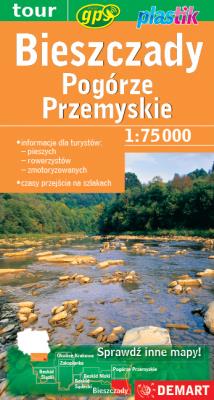 Okładka książki Bieszczady i Pogórze Przemyskie - mapa turystyczna
