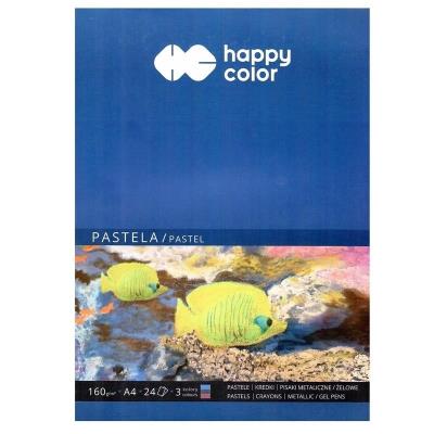 Opakowanie Blok do pasteli A4/24K trzy kolory HAPPY COLOR
