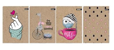 Opakowanie Blok notatnik A4/80K kratka Kraft Liner