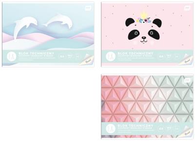 Opakowanie Blok techniczny kolor A4/10K BWM Pastel (10szt)