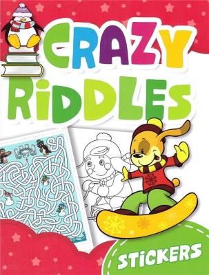 Okładka książki Crazy riddles z naklejkami