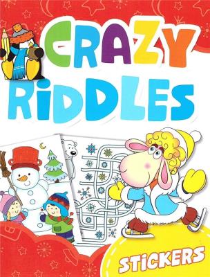 Okładka książki Crazy riddles z naklejkami