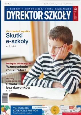 Okładka książki Dyrektor Szkoły 10/2021