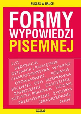 Okładka książki Formy wypowiedzi pisemnej