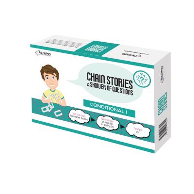 Game Chain stories & shower of questions conditional I. Wydawca: Regipio. SmakLiter.pl Opakowanie Game Chain stories & shower of questions conditional I