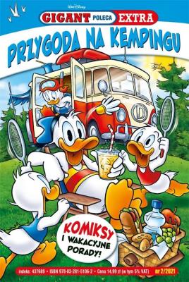 Okładka książki Gigant Poleca Extra 2/2021 Przygoda na kempingu