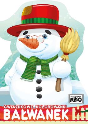 Okładka książki Gwiazdkowe kolorowanki. Bałwanek