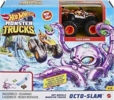 Opakowanie Hot Wheels Monster Trucks Starcie z ośmiornicą
