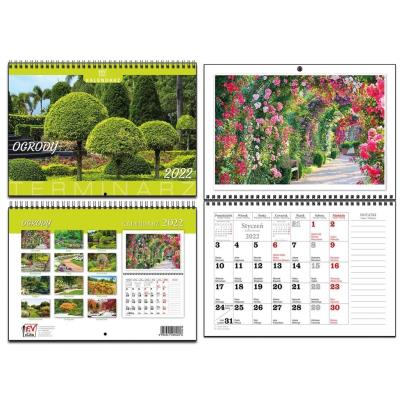 Opakowanie Kalendarz 2022 A4 terminarz 13 plansz Ogrody