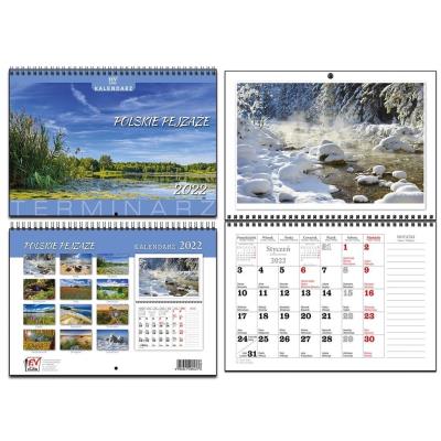 Opakowanie Kalendarz 2022 A4 terminarz 13 plansz PL. Pejzaże