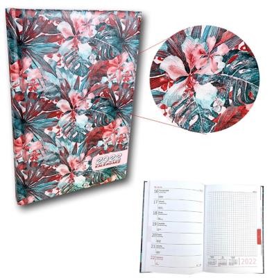Opakowanie Kalendarz 2022 A5 tygodniowy UV Kwiaty tajskie