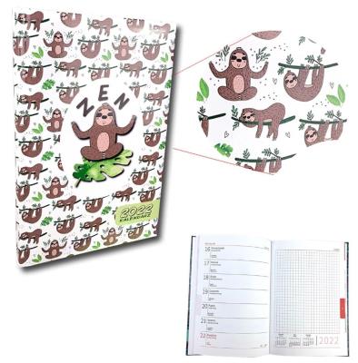 Opakowanie Kalendarz 2022 A5 tygodniowy UV Leniwce