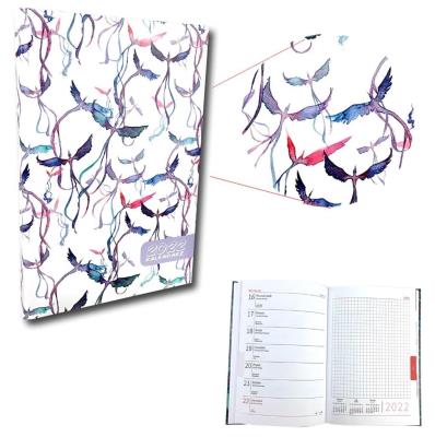 Opakowanie Kalendarz 2022 A5 tygodniowy UV Malowane ptaki