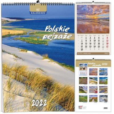 Opakowanie Kalendarz 2022 B3 13 plansz Polskie pejzaże