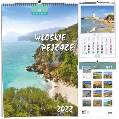 Opakowanie Kalendarz 2022 B3 13 plansz Włoskie pejzaże