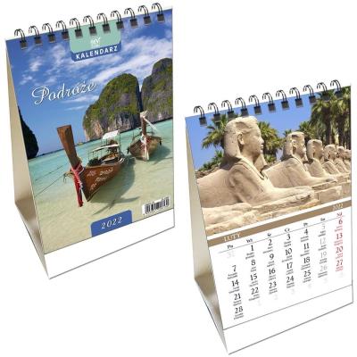 Opakowanie Kalendarz 2022 biurkowy pion mały Podróże