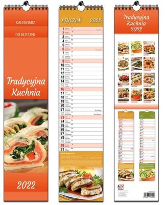 Opakowanie Kalendarz 2022 paskowy 13 planszowy Kuchnia