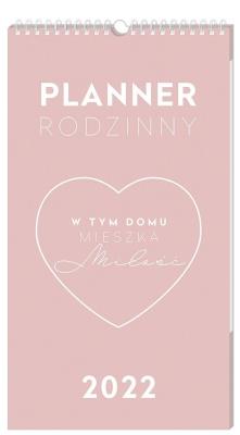 Opakowanie Kalendarz 2022 planner rodzinny 25x45 Miłość