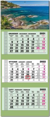 Opakowanie Kalendarz 2022 trójdzielny lux Korsyka