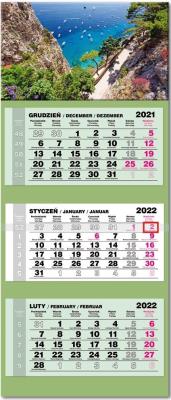 Opakowanie Kalendarz 2022 trójdzielny lux Włochy