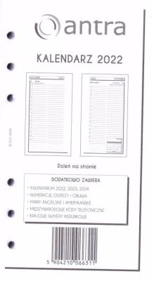 Opakowanie Kalendarz 2022 wkład B6 ST/DNS