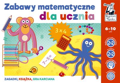 Kapitan Nauka. Zabawy matematyczne dla ucznia. Autor: Natalia Minge, Krzysztof Minge, Renata Kicka. SmakLiter.pl Okładka książki Kapitan Nauka. Zabawy matematyczne dla ucznia