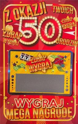 Opakowanie Karnert Urodziny 50 damskie zdrapka JCX - 028