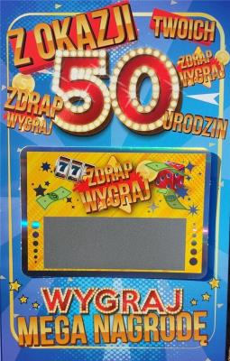 Opakowanie Karnert Urodziny 50 męskie zdrapka JCX - 027