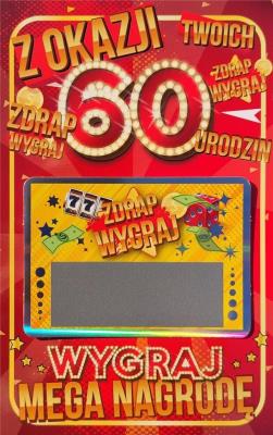 Opakowanie Karnert Urodziny 60 damskie zdrapka JCX - 030