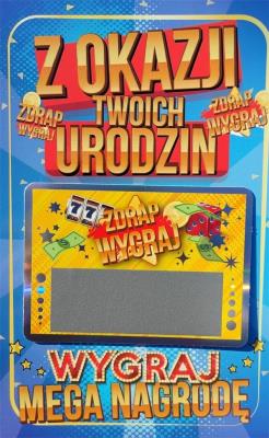 Opakowanie Karnert Urodziny męskie zdrapka JCX - 031