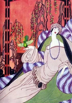 Opakowanie Karnet B6 brokat z kopertą Kobieta z naszyjnikiem