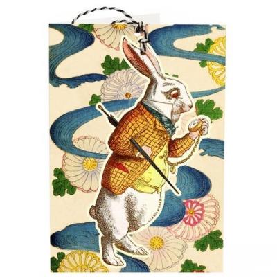 Opakowanie Karnet B6 i zawieszka z kopertą - Biały Królik