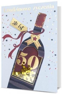 Opakowanie Karnet B6 Urodziny 50 HM200-2328