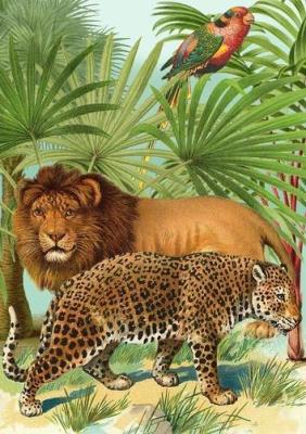 Opakowanie Karnet B6 z kopertą Lew i tygrys