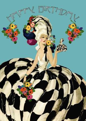 Opakowanie Karnet B6 z kopertą Urodziny Bal