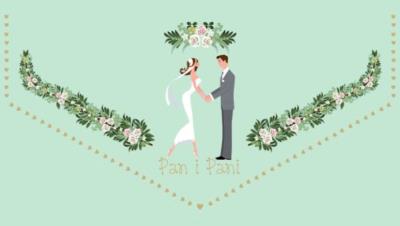 Opakowanie Kartka-koperta Ślub TS+06