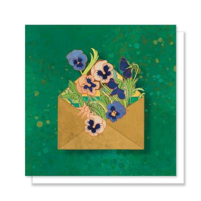 Okładka książki Kartka okolicznościowa. Bratki