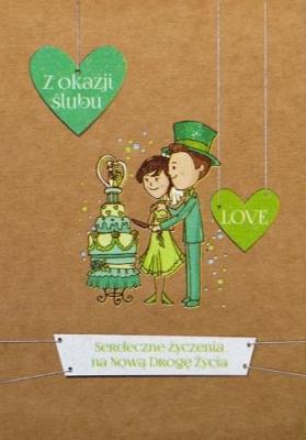 Opakowanie Kartka okolicznościowa eko Ślub TS48