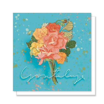 Okładka książki Kartka okolicznościowa. Gratulacje