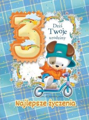 Opakowanie Kartka okolicznościowa Urodziny 3 MF03