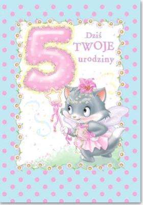 Opakowanie Kartka okolicznościowa Urodziny 5 MF10