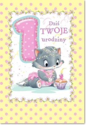 Opakowanie Kartka okolicznościowa Urodziny Roczek MF06