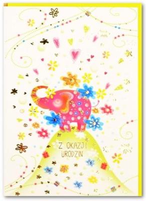 Opakowanie Kartka okolicznościowa Urodziny TS90