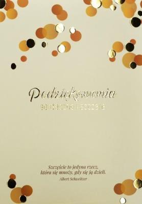 Opakowanie Kartka Podziękowania serdeczne i szczere TK11